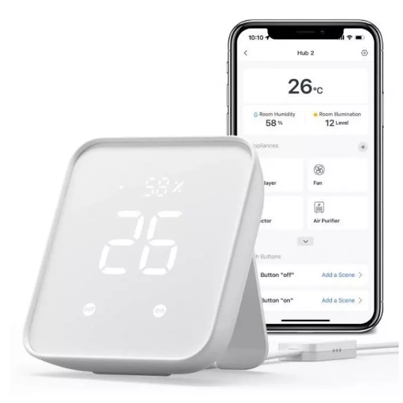 Smart Home Hub SwitchBot W3202100 — brama Wi‑Fi i Bluetooth dla urządzeń SwitchBot