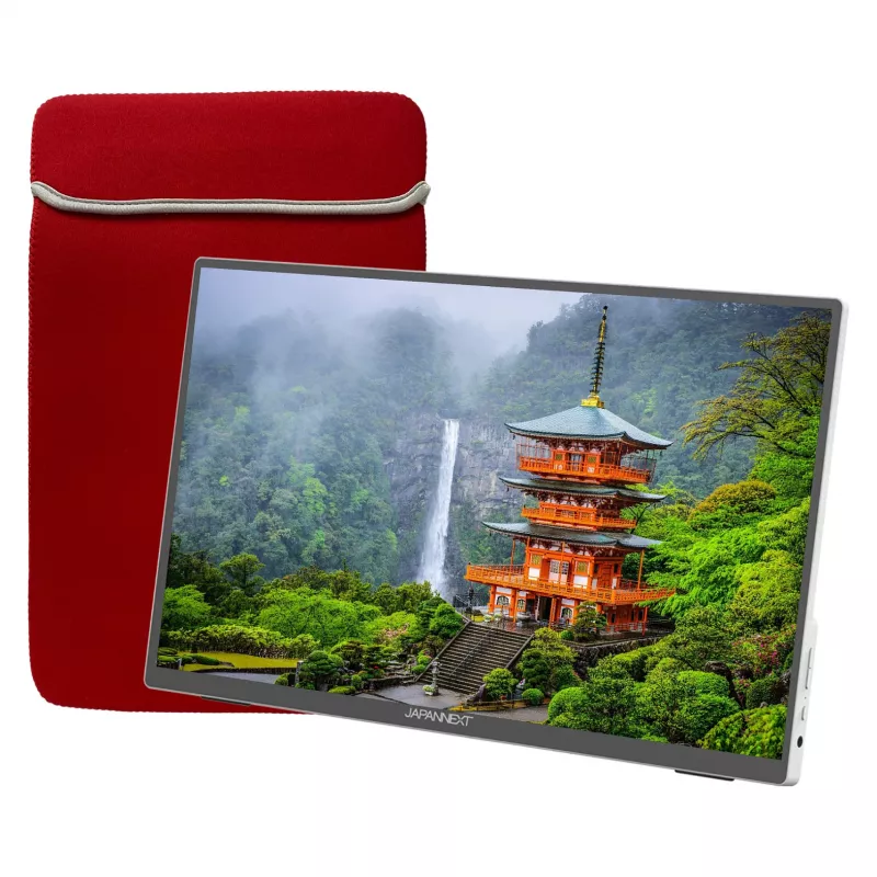 JAPANNEXT JN-MD-I156FHDR-T monitor komputerowy 39,6 cm (15,6 cala) 1920 x 1080 pikseli Full HD LED Dotykowy Szary