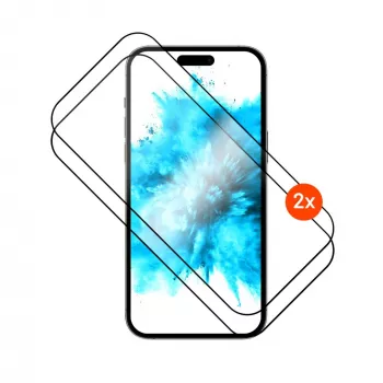 Hartowane szkło ochronne FIXED do Apple iPhone 17 2.5D Full Cover — 2 szt., czarne