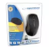 Mysz bezprzewodowa RF ESPERANZA EM101K, symetryczna, 1000 DPI, 2,4 GHz, nano odbiornik USB, czarna