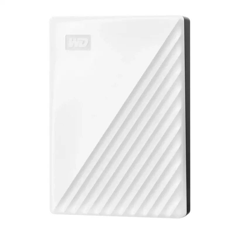 WD My Passport WDBR9S0060BWT - Festplatte - verschlüsselt - 6TB - extern (tragbar) - USB 3,2 Gen 1 - 256-Bit-AES - weiß (WDBR9S0060BWT-WESN)