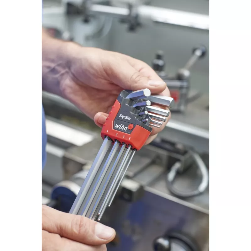 Wiha 369R L-shaped hex key set Metric 9 szt.
