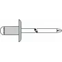 Nity zrywalne GESIPA 1454123 Al/St 5x16 mm duży kołnierz K14 do 10,0–12,0 mm, opakowanie 250 szt.