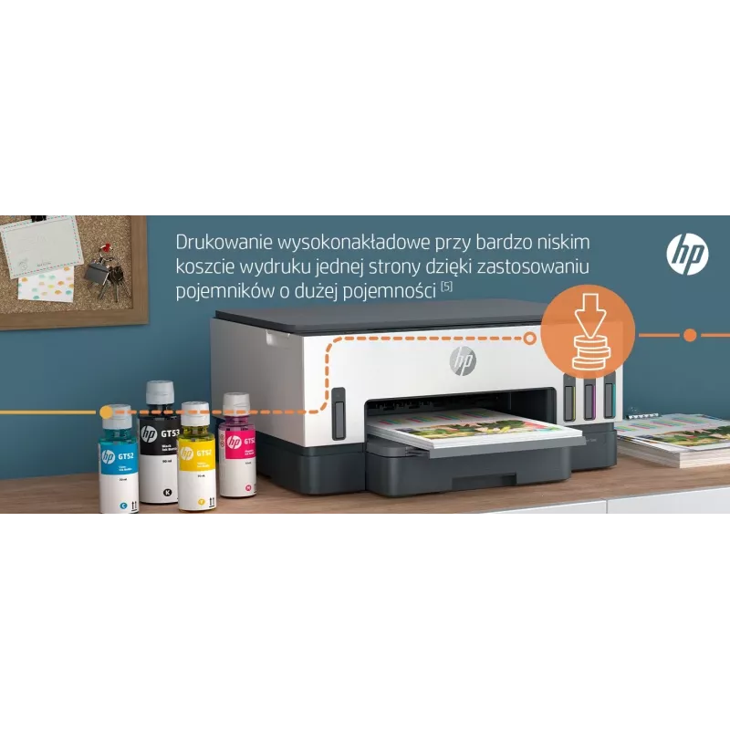 Drukarka wielofunkcyjna HP Smart Tank 720 — termiczny atramentowy, kolor, A4, Wi‑Fi, dupleks, 4800x1200 dpi