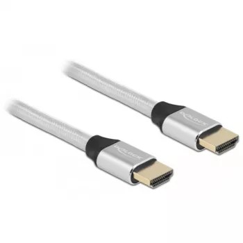 Kabel HDMI DeLOCK Ultra High Speed 48 Gb/s 8K 60 Hz srebrny 3 m