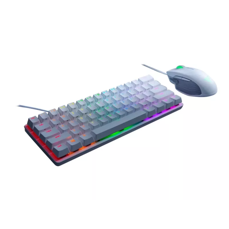Mechaniczna klawiatura gamingowa Razer Huntsman Mini 60% Biała USB QWERTY US International Przełączniki optyczne