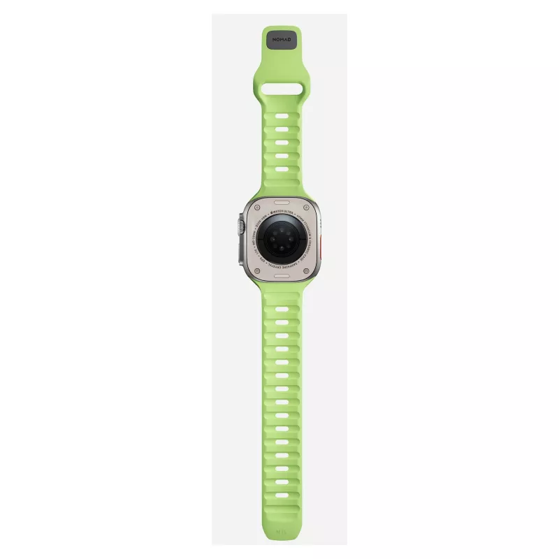 Pasek Nomad Sport Band Light zielony Rubber — szerokość 21,5 mm, nadgarstek 160–195 mm