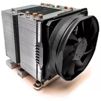 Cooler Inter-Tech B-14 procesor 8 cm Czarny Srebrny
