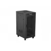 Wolnostojąca szafa rack LANBERG FF01-6824-23BL 24U 600×800 mm IP20 Czarna