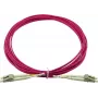 Dupleksowy kabel krosowy LWL BlueOptics LC-UPC na LC-UPC 30m Multimod OM4 50/125µm beżowy
