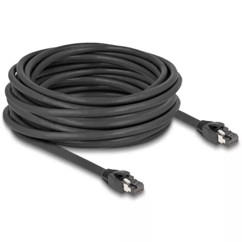 Kabel sieciowy DeLOCK RJ45 Cat.8.1 10 m Czarny
