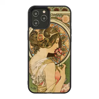 Etui na telefon man and wood do iPhone 12 Pro Max — primrose Czarny