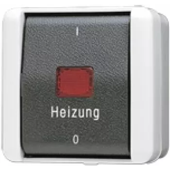 JUNG Heizung-Notschalter 802HW WG800 IP44 Ais 2pol. 802HW (802HW)
