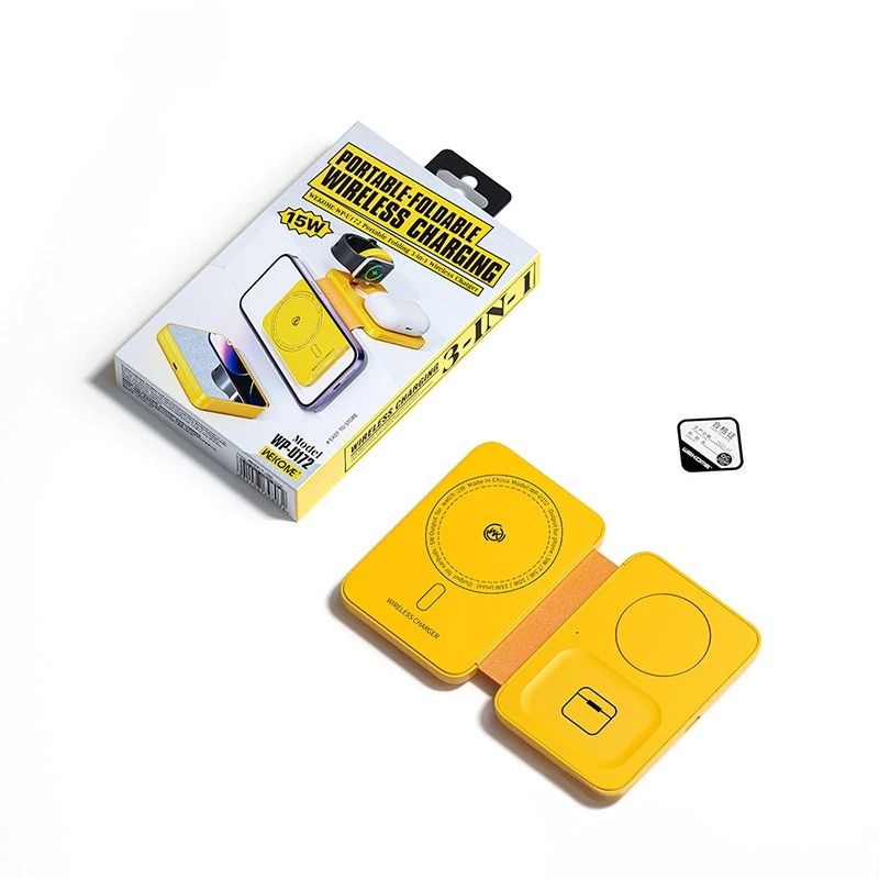 Ładowarka bezprzewodowa 3w1 WEKOME MagSafe + lusterko (bezprzewodowa, 3-w-1)