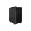 Wolnostojąca szafa 19 cali 22U 800x1000 z drzwiami szklanymi LCD (Flat Pack) V2 czarna