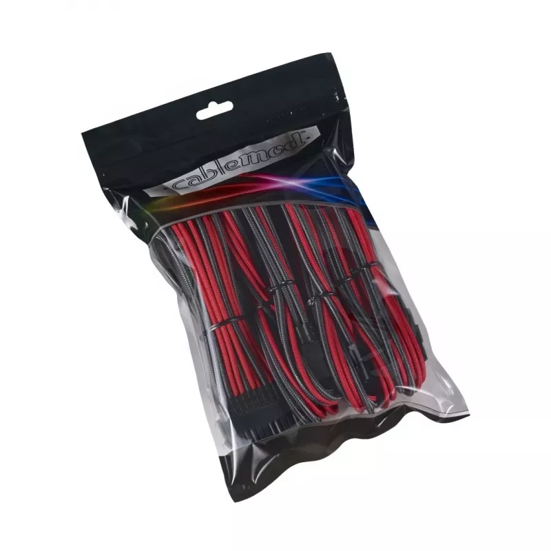 Wewnętrzny przewód zasilający CableMod CM-PCAB-BKIT-NKCR-3PK-R Carbon czerwony