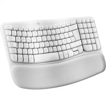 Klawiatura Logitech Wave Keys dla Mac QWERTZ Niemiecka Biała