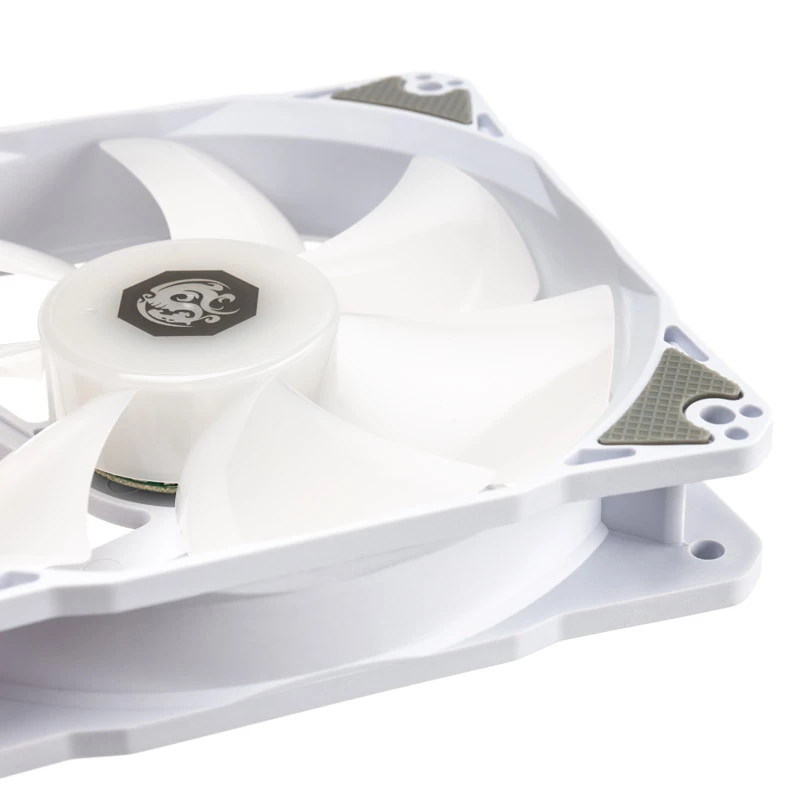Wentylator chłodzący BitsPower Notos RGB PWM 120mm biały, 3 szt.