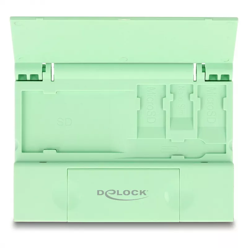 Czytnik kart DeLOCK 91015 USB 3.2 Gen 1 Typ-A/Typ-C miętowy