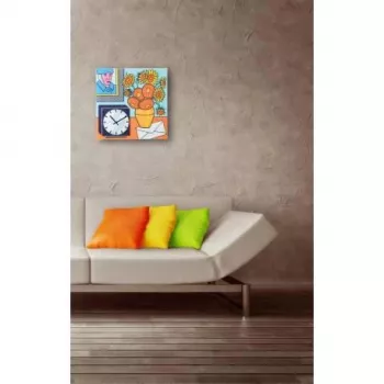 NeXtime klok 8170 Go van Go, 43x43 cm, ścienny, wielokolorowy