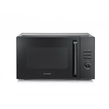 Kuchenka mikrofalowa z funkcją grill i termoobieg SEVERIN MW 7798, wolnostojąca, 29 l, 900 W, czarna, talerz obrotowy 315 mm