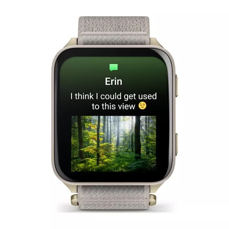 Smartwatch GARMIN Venu X1 — 5,08 cm (2 cale) AMOLED 448×486 px, ekran dotykowy, Wi‑Fi, GPS, pasek nylonowy, 34 g