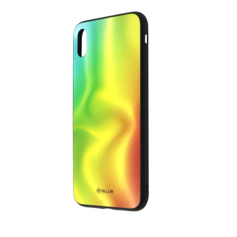 Szkło hartowane ochronne na ekran Tellur do iPhone XS Max — wykończenie z nadrukiem jedwabistym
