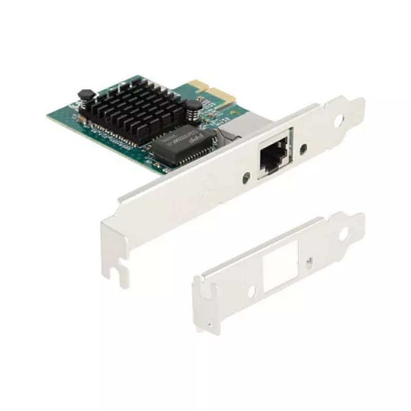 Karta DeLOCK PCI Express x1 1 x RJ45 Gigabit LAN BCM szara