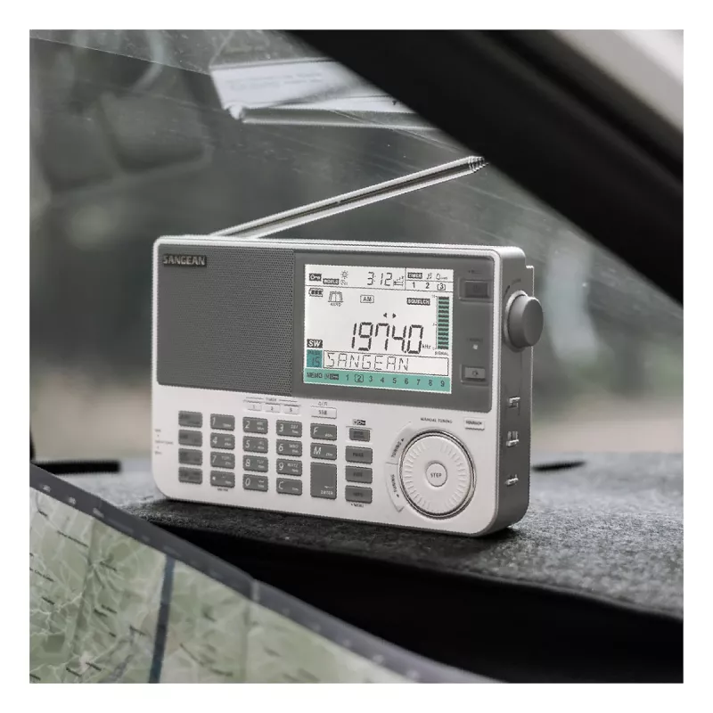 Przenośne radio Sangean ATS-909 X2 — białe — cyfrowe strojenie AM FM SW