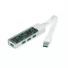 ROLINE mobilny hub USB 3.2 Gen 1, 4-portowy, kabel połączeniowy Type A+C