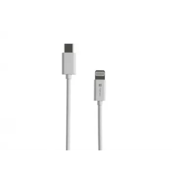 Kabel USB Natec USB-C Lightning 1 m Biały (NKA-2150)