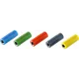 Złącze przewodowe bananowe ShiverPeaks BS56230-SET czarne niebieskie zielone czerwone żółte