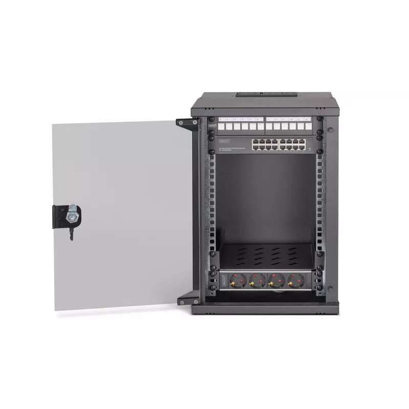 Szafa wisząca na ścianę Digitus DN-49103-SET 9U 315 x 300 mm Czarny