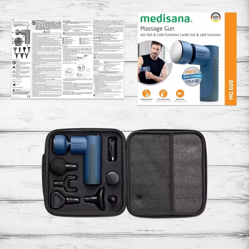 Masażer Medisana MG 600 Uniwersalny Czarny, Niebieski