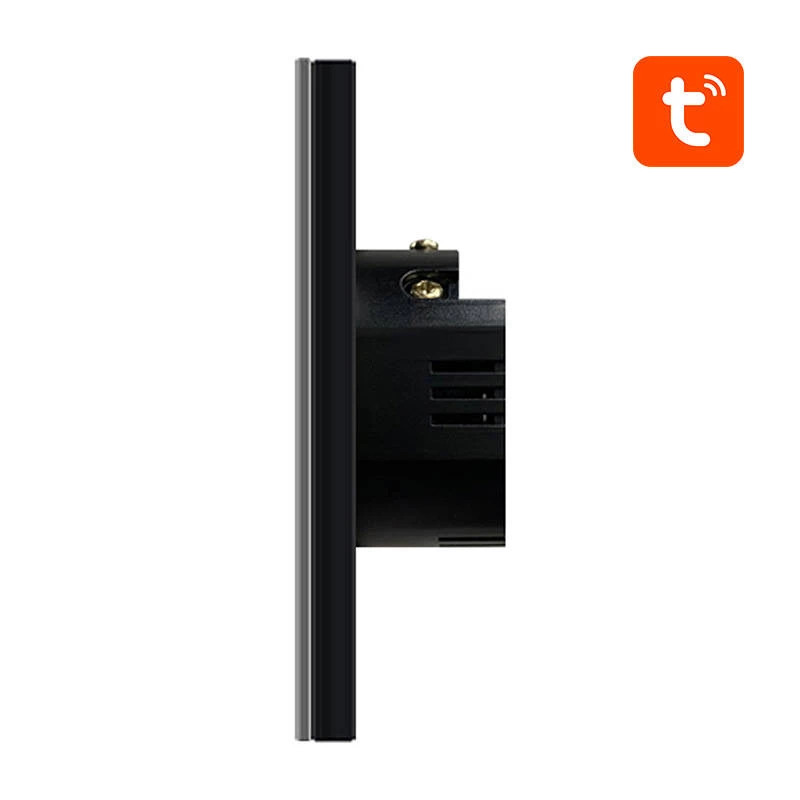 Inteligentny włącznik światła Avatto ZTS02-EU-B2 ZigBee 2-drożny Czarny, do montażu ściennego, model EU