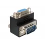 Adapter Delock VGA wtyk/gniazdo kątowe 90° (65171)