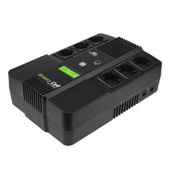 Green Cell AiO 800VA LCD zasilacz awaryjny (UPS) Line-Interactive 0.8 kVA 480 W 6 gniazd AC