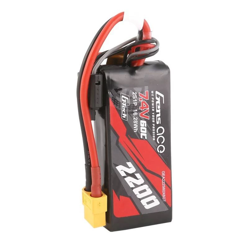 Bateria Gens ace G-Tech 2200mAh 7.4V 60C 2S1P Lipo