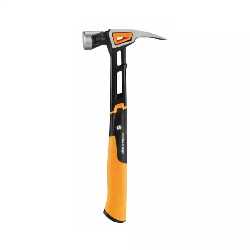 Młotek Fiskars 1020214, typ ciesielski, czarny, metaliczny, pomarańczowy