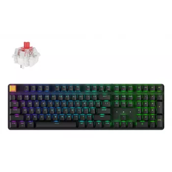 Keychron J5 - układ US - Super czerwony Linear - czarna klawiatura bezprzewodowa