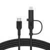 Kabel USB Belkin BoostCharge Pro 1,5 m USB-C/USB-C/Lightning Czarny