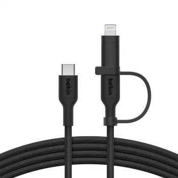 Kabel USB Belkin BoostCharge Pro 1,5 m USB-C/USB-C/Lightning Czarny