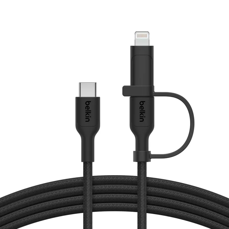 Kabel USB Belkin BoostCharge Pro 1,5 m USB-C/USB-C/Lightning Czarny