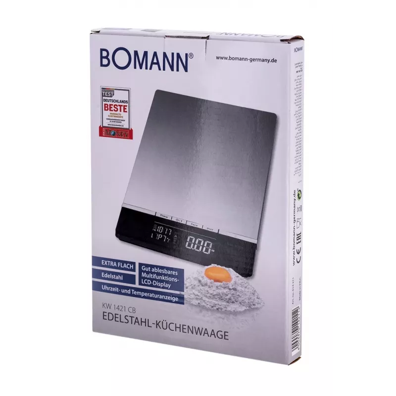 Bomann KW 1421 CB - LCD - Czarny - Stal nierdzewna - 160 X 230 X 18 Mm - 18 Mm - AAA - Stal nierdzewna (614211)