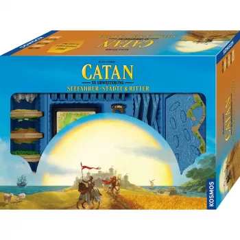 Gra planszowa Kosmos KOO Catan 3D – dodatek Żeglarze + Miasta i Rycerze