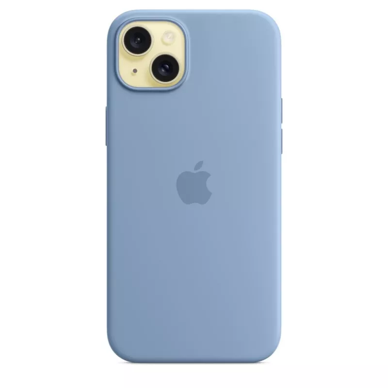 Etui silikonowe Apple iPhone 15 Plus z MagSafe - Zimowy błękit