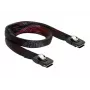 Kabel SAS DeLOCK 83073 0,1 m czarno-czerwony