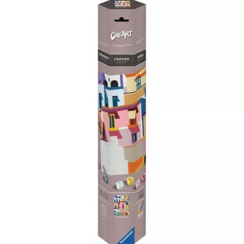 Zestaw do malowania na płótnie Ravensburger CreArt Canvas Edition: Kolorowe Domy, model 25527
