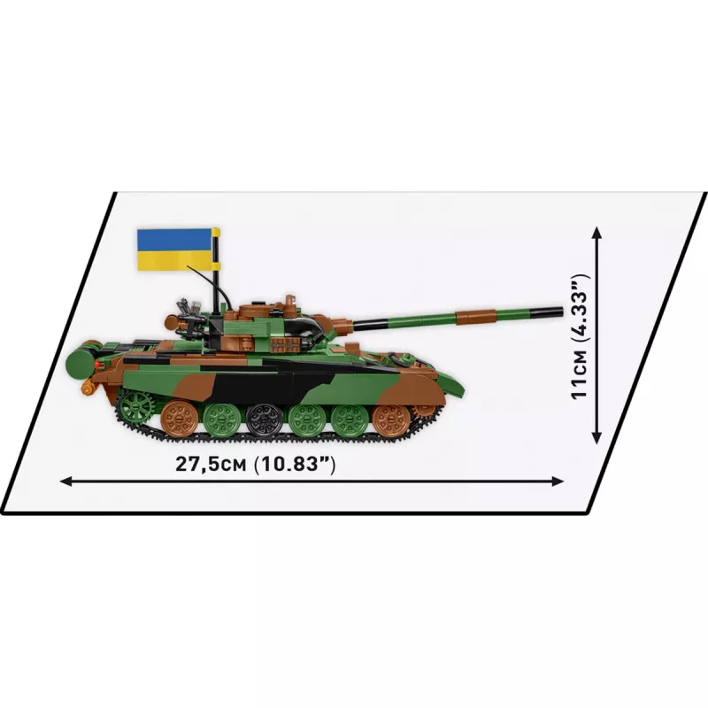 Zestaw konstrukcyjny COBI T-72M1R PL/UA Siły Zbrojne 724 elementy