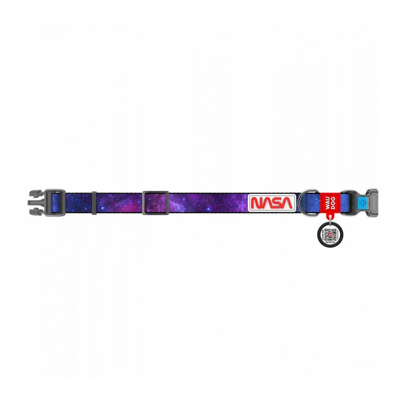Obroża dla psa Waudog NASA21 nylon rozmiar M, szerokość 20 mm